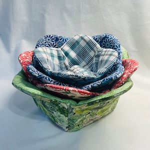 microwaveable bowl cozy, bowl cozy for microwave, microwaveable bowl holder, hot pad, bowls, bowl cozy