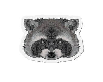 Waschbär-Magnete, individuelle Magnete, maßgeschneiderter Magnet zum Geburtstag, Kühlschrankmagnet, Geschenk zum Geburtstag, individueller Magnet, Kühlschrankgeschenk