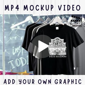 Black Tshirt Video Mockup, POD mockups, Black Tee Mockup, Apparel Videos, Retail Tshirt Photos, Woman, Template Video, Clothing, Fashion