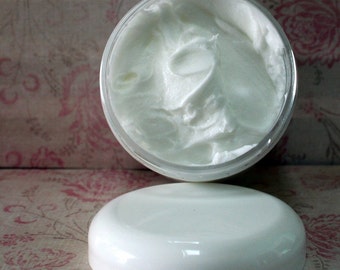 Half Pound Vanilla Sandalwood Body Butter  Whipped Shea Butter Jojoba Sunflower Sweet Almond Oils