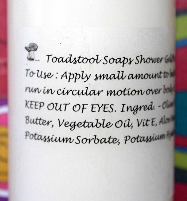 Body Wash Vanilla Sandalwood Shea Butter Olive Oil Shower Gel Aloe Vera Sunflower Oil from Toadstool Soaps image 2