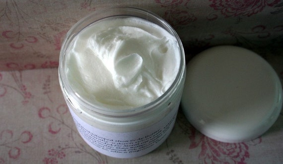 Half Pound Butter Strawberries and Cream Shea Body Butter Whipped Jojoba Oil Sunflower Oil by Toadstool Soaps