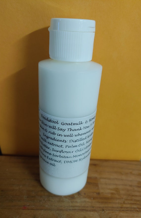 Patchouli Body Lotion Essential Oil Light and Creamy with Goatmilk Aloe Vera by Toadstool Soaps