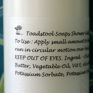 Body Wash Coconut Milk Lavender Shower Gel Olive Oil Cocoa Butter Sunflower Oil by Toadstool Soaps image 3