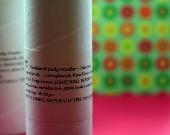 Powder Patchouli Essential Oil Natural Body Dusting Powder Shaker Bottle by Toadstool Soaps