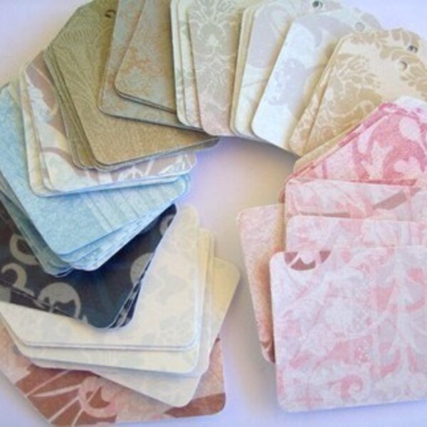gift tags, romance look, price tags, earring cards