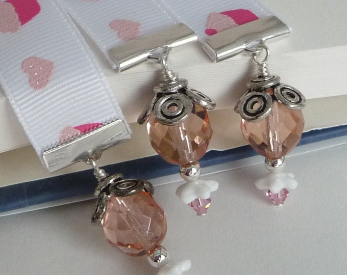 Ribbon Bookmark Trio Set of 3 Book Thongs Full Size Long Etsy