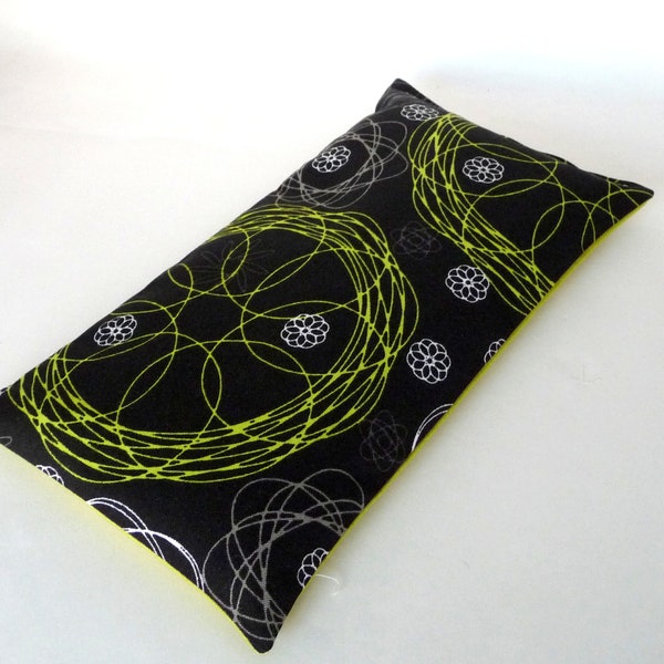 Yoga Eye Pillow with Flax Seed Aromatherapy Relaxation Lavender and Chamomile Scented - Michael Miller Fabric