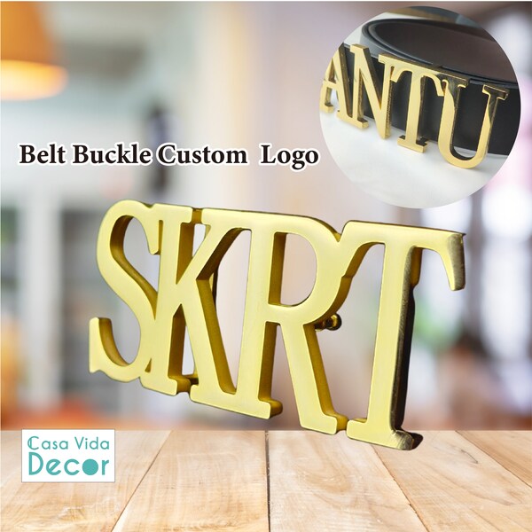 Initial Belt Buckle Custom  Logo Belt Buckle  Name Belt Buckle  Letter Belt Buckle  Unisex Men's Fashion  custom belt buckle