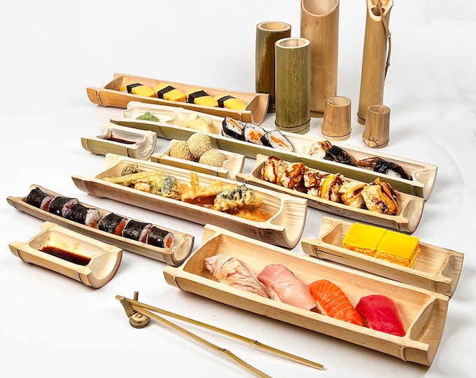 Natural Bamboo Sushi Trays