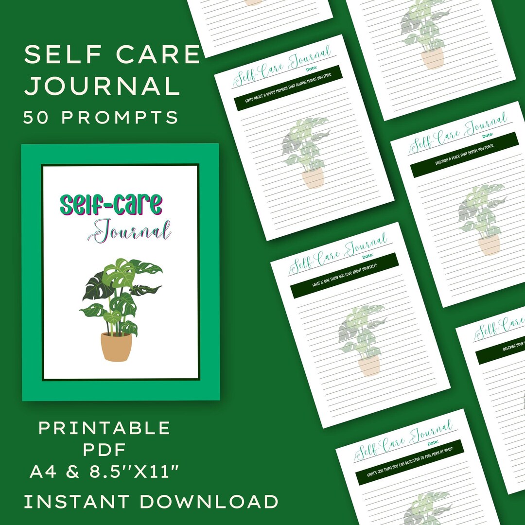Self-care Journal Printable, Instant Download PDF, Guided Reflection ...