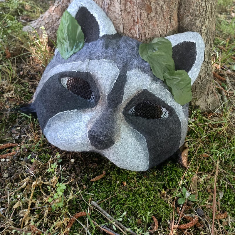Raccoon Mask Etsy Raccoon Mask Etsy