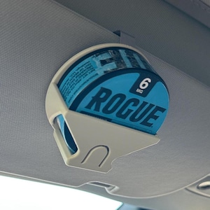 ROGUE Can Holder Metal Clip Car Visor Sun Visor Organizer Slim Pouch Storage Discreet Accessory Unique Gift for Him Custom Personalizable