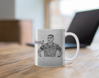 Valentine Holmes NRL White Ceramic Mug, 11oz