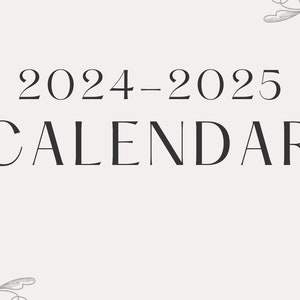 Calendar 2024, cute calendar, planner