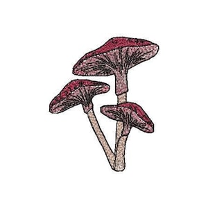 Mushroom Embroidery Design | Machine Embroidery File | Nature Embroidery File | Fungus Embroidery File |  Forest Design | INSTANT DOWNLOAD