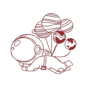 Astronaut Stickdatei, Stickdatei Stickdatei für die Maschine | Spacer Stickerei für Kind | Kind Astronaut Stickerei | Space File | SOFORTIGER DOWNLOAD
