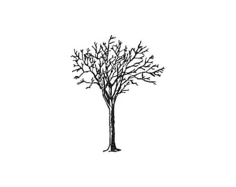 Halloween Embroidery Design | Machine Embroidery File | Fall Tree Design | Dead Tree File | Autumn Tree PES | Spooky dst| INSTANT DOWNLOAD