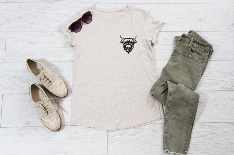 Highland Cattle Machine Embroidery File Shaggy Cow Machine Embroidery ...