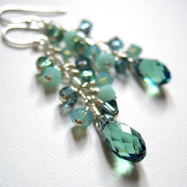 Erinite Swarovski Cascade Earrings