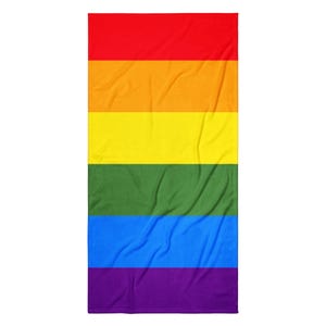 Rainbow Pride Flag Beach Towel