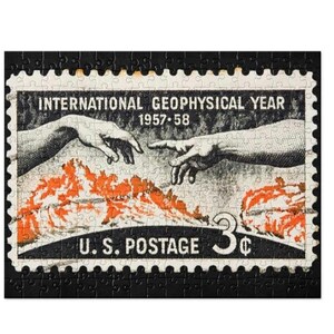 Rompecabezas del Año Geofísico Internacional 1957-1958, 3 centavos de Estados Unidos