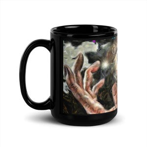 Tazza nera lucida &quot;Seeing Eye From The Heavens&quot;