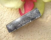 Dichroic Jewelry - Mens Tie Bar - Fused Glass Jewelry - Contemporary Tie Bar -Silver Black Tie Bar Black Tie Bar - Mens Accessory 092313t100