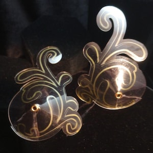 BYOP InvisiBoob Flourish Pastie Bases - Illusion Burlesque Nipple Tassels