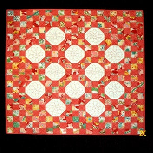 Easy to Make Patchwork Crib Quilt 54X54 PDF Pattern for Beginners and beyond