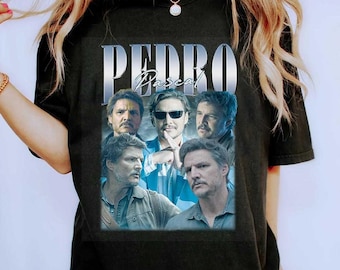 Pedro Pascal grafisch shirt, Pedro Pascal fan T-shirt, acteur Pedro Pascal shirt, Pedro Pascal fans merchandise cadeau, Pedro Retro jaren 90 T-shirts