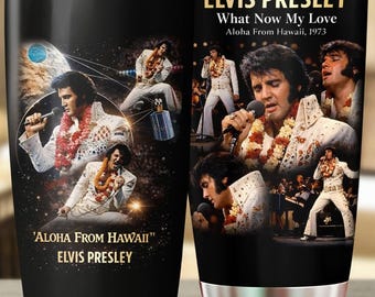 Elvis Presley Tumbler, Elvis Presley Coffee Tumbler, Rock And Roll Tumbler Cup, Gift For Elvis Fan