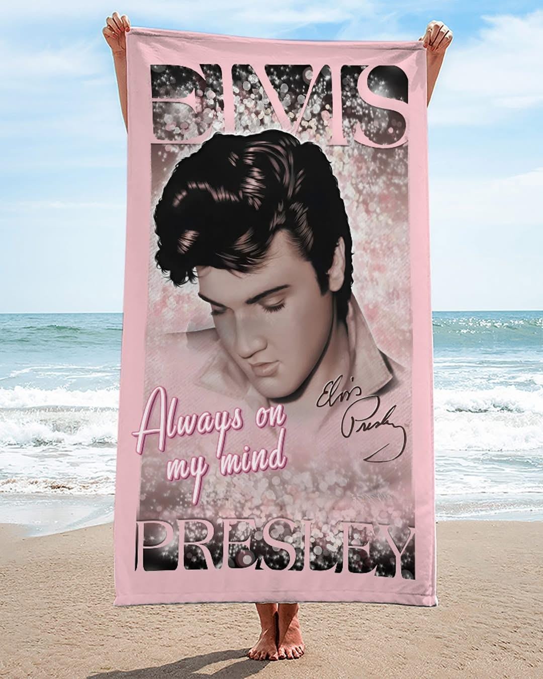 Discover Elvis Presley Bath Towel, King Of Rock Beach Towel, Elvis Presley Lover, The King Of Rock N Roll Fan, Summer Towel