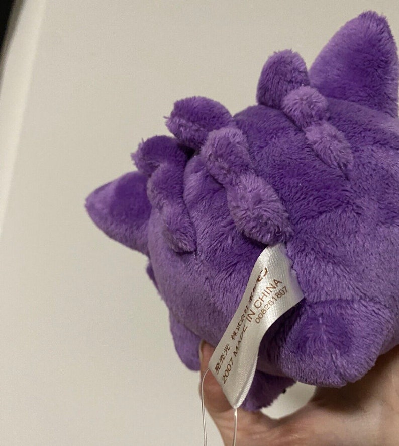 2007 Pokémon Gengar Plüschtier Japanische Pokedoll Mitte selten getaggt Stofftier Bild 4