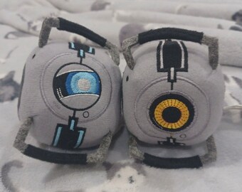 Porte-clés en peluche Portal 2 Space Core et Wheatley RARE