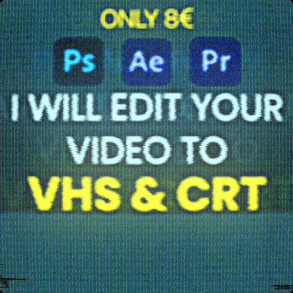 VHS  CRT Video Editing  Cheap Glitches  Static Effects  Premiere Pro After Effects Photoshop