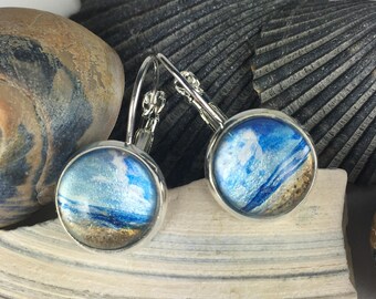 Beach seashore earrings