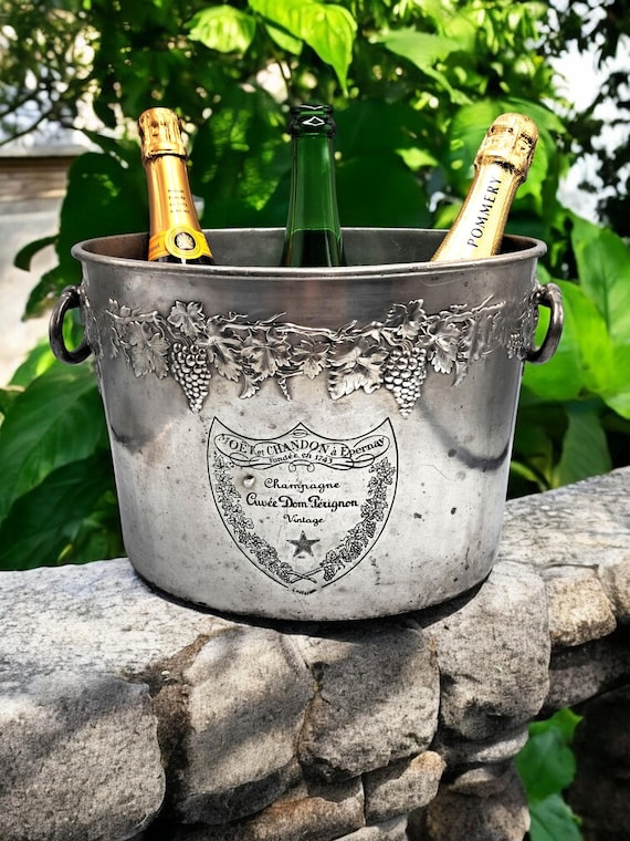 Seau à Champagne Vintage Moët & Chandon - En étain - Déco Et Cave