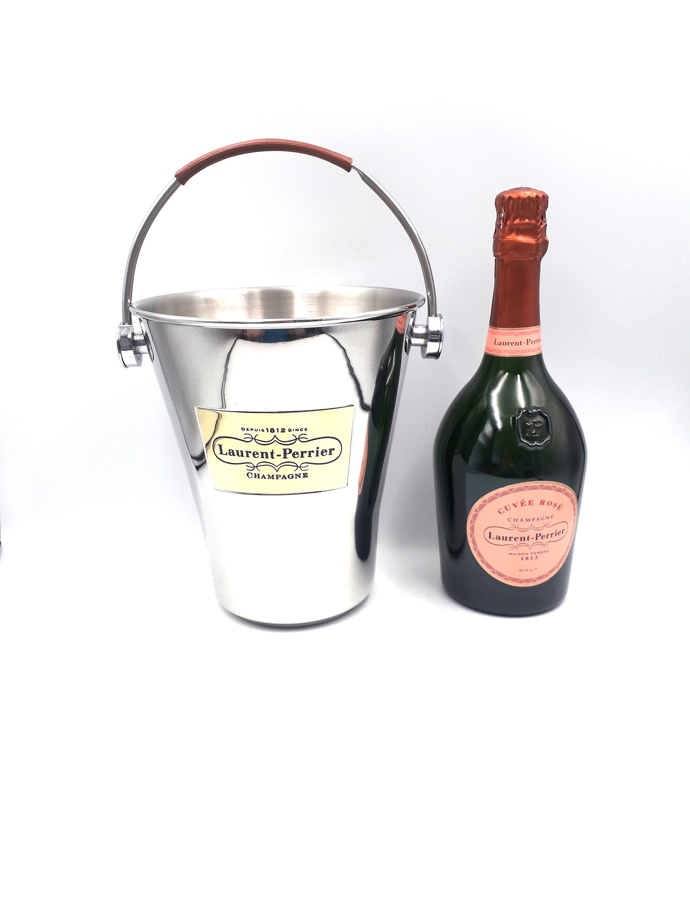 Seau à Champagne veuve Laurent Perrier vintage en aluminium