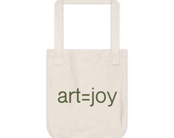 Art=Joy Organic Canvas Tote Bag