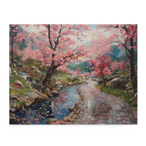 Blossom Garden Puzzle - Kolorowa układanka kwiatowa, 120-500 elementów - układanka dla dorosłych, urocza dekoracja domu