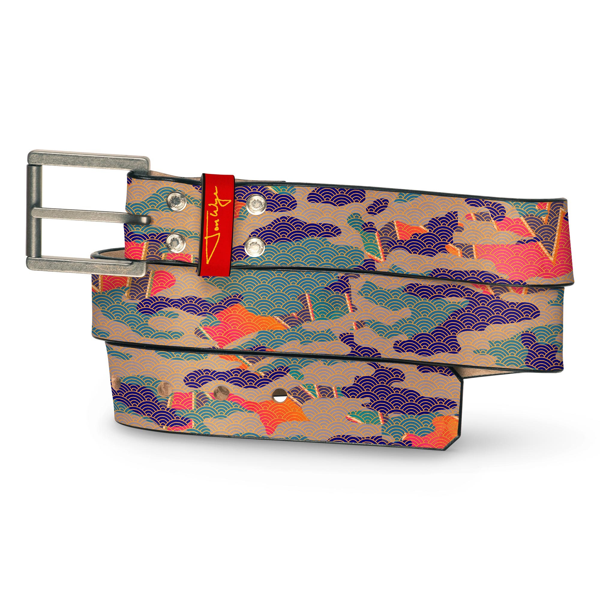 Cloud Alley Camo Leather Belt