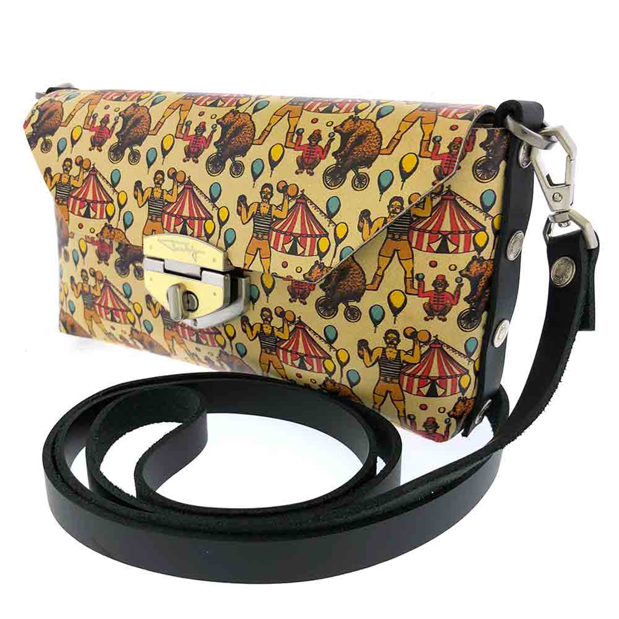 Rad Circus Small Leather Crossbody Clutch