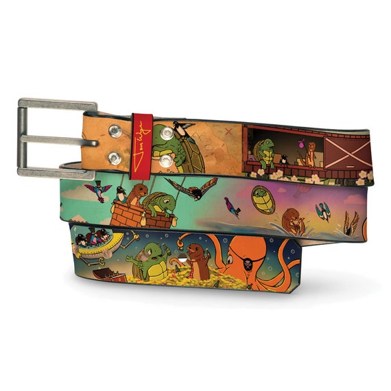 Animal Adventure Leather Belt, Creature Belt, Leather Belt