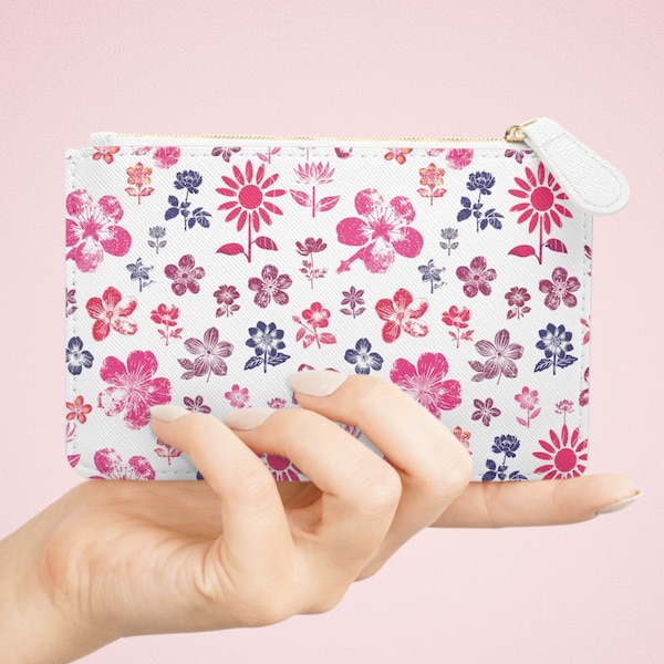 Mini Floral Clutch, Evening Bag, Floral Print Coin Purse, Gift for Her, Wedding Accessory