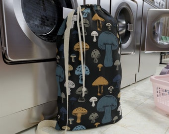 Mushroom Laundry Bag Gift for College Student Graduation Gift Clothes Storage Bag Laundry Hamper Bag Mushroom Lover Gift