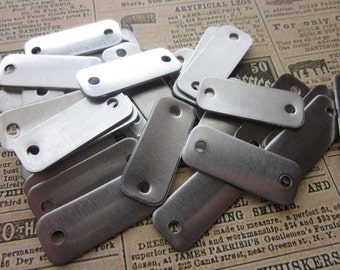 5 Small Aluminum Rectangle Blanks - 18 Gauge