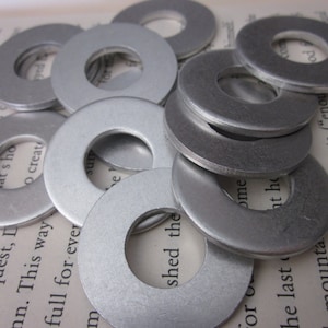 10 Aluminum 1.25 Inch Washers