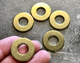 5 Brass 7/8 Inch Washers