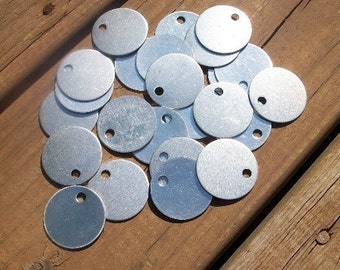 10 Aluminum 1.25 Inch Discs - 18 Gauge